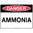 300x225mm - Metal - Danger Ammonia